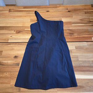 Outdoor Voices One Shoulder Dress Dark Sky Size S